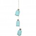Hanging Three Green Glass Bottle ornament Hanging Three Green Glass Bottle ornament
